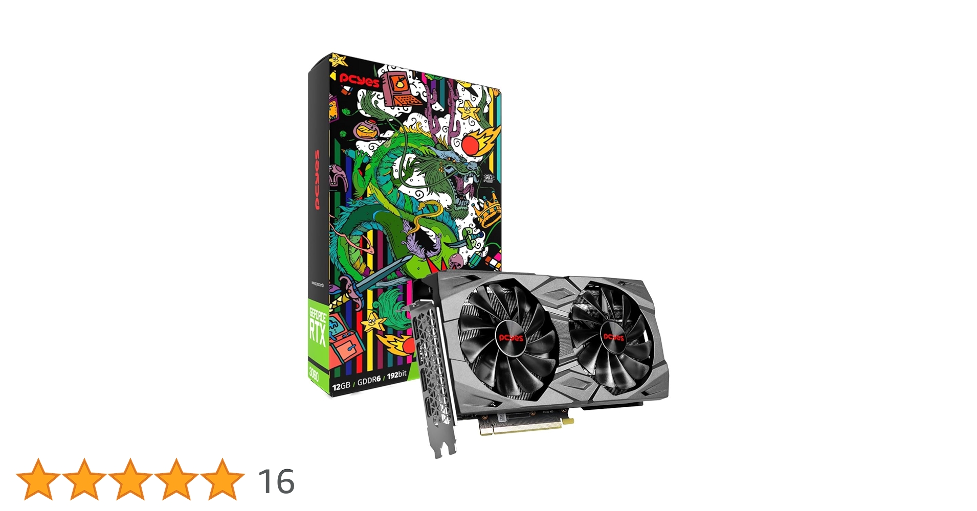 GPU NVIDIA GEFORCE RTX 3060 12GB DDR6 192 BIT GRAFFITI SERIES FULL